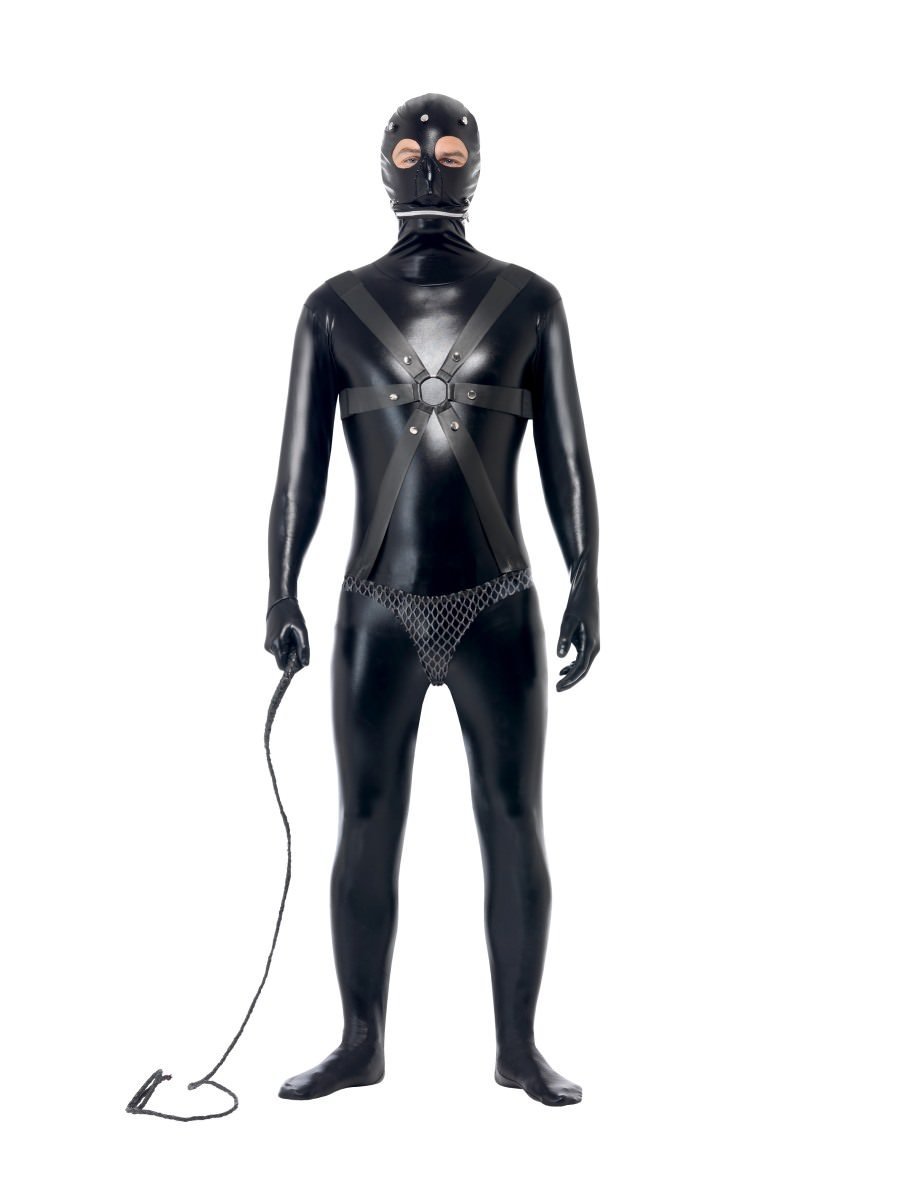 Gimp Costume Adult Black Bodysuit_1