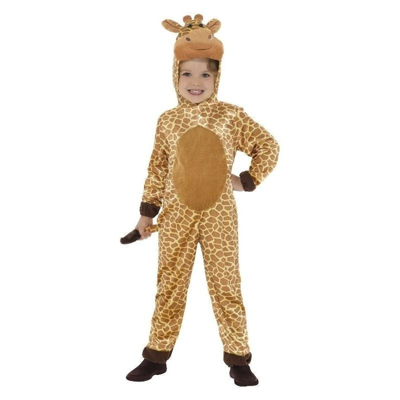 Giraffe Costume Kids Brown Jumpsuit_2