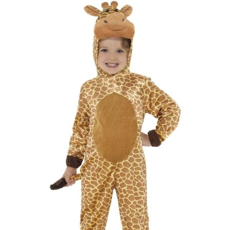 Giraffe Costume Kids Brown Jumpsuit_1
