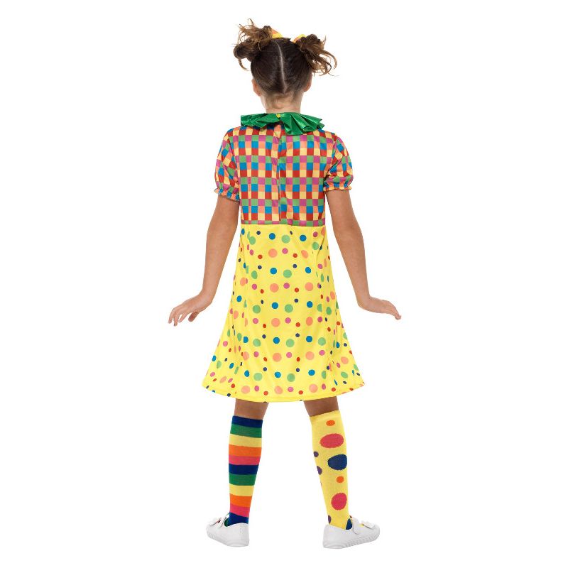 Girls Clown Costume Multi-Coloured Child 2