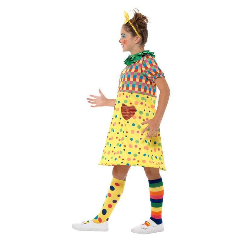 Girls Clown Costume Multi-Coloured Child_3