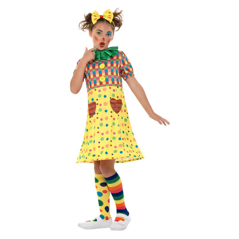 Girls Clown Costume Multi-Coloured Child_1