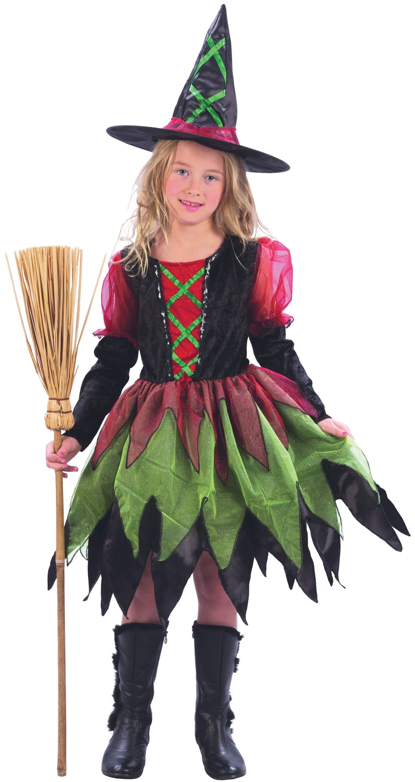 Girls Fairy Witch&tu Tu Medium Childrens Costume Female 7- 9 Years Halloween 1