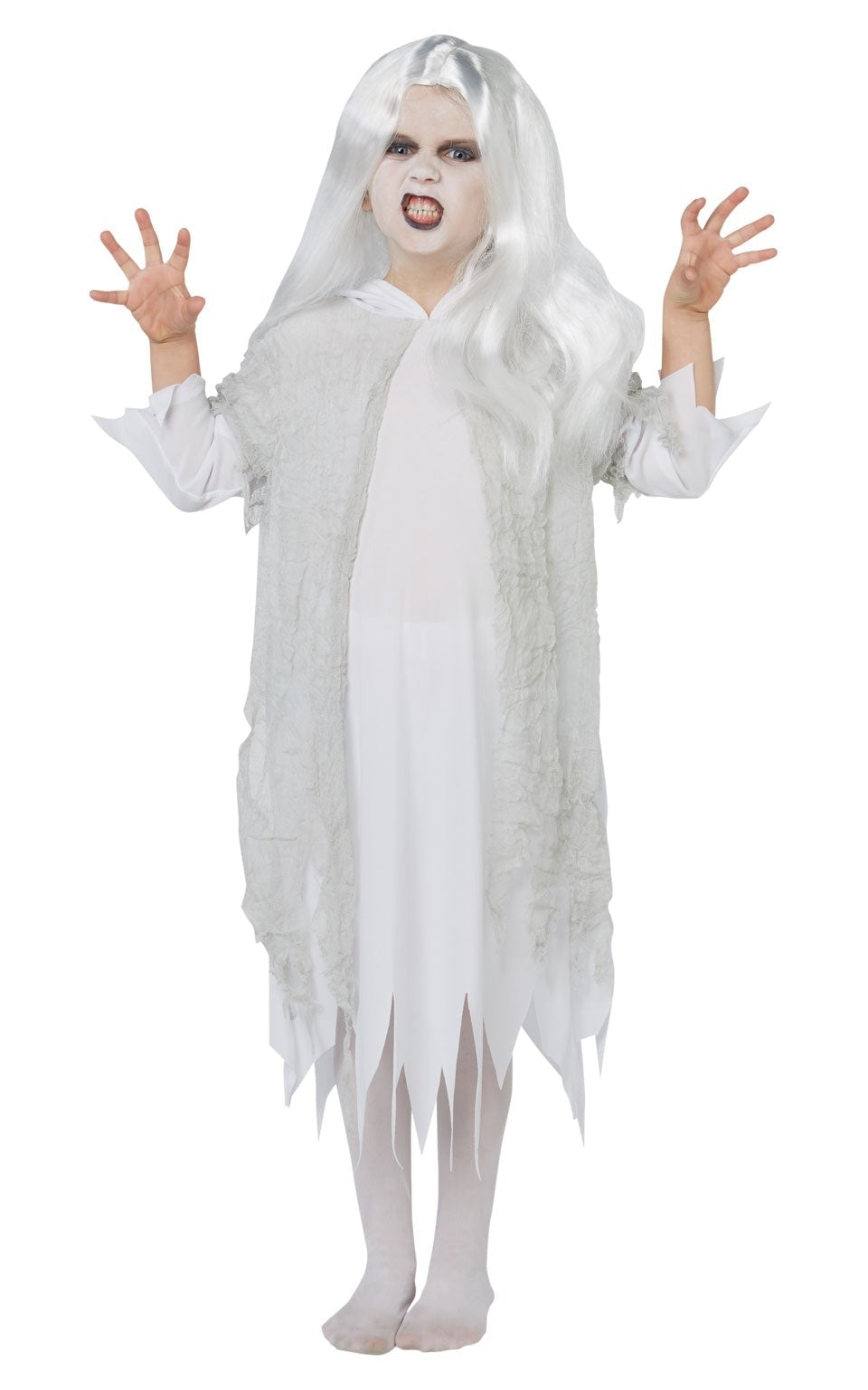 Girls Haunted Ghostly Spirit Costume 1