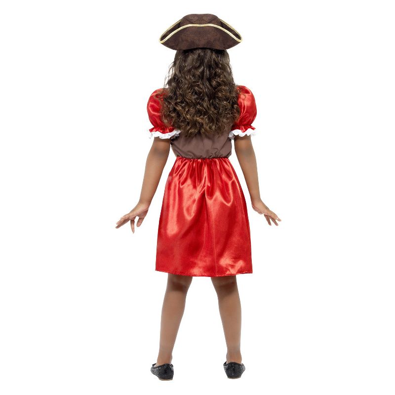 Girls Pirate Captain Costume Red Child 2
