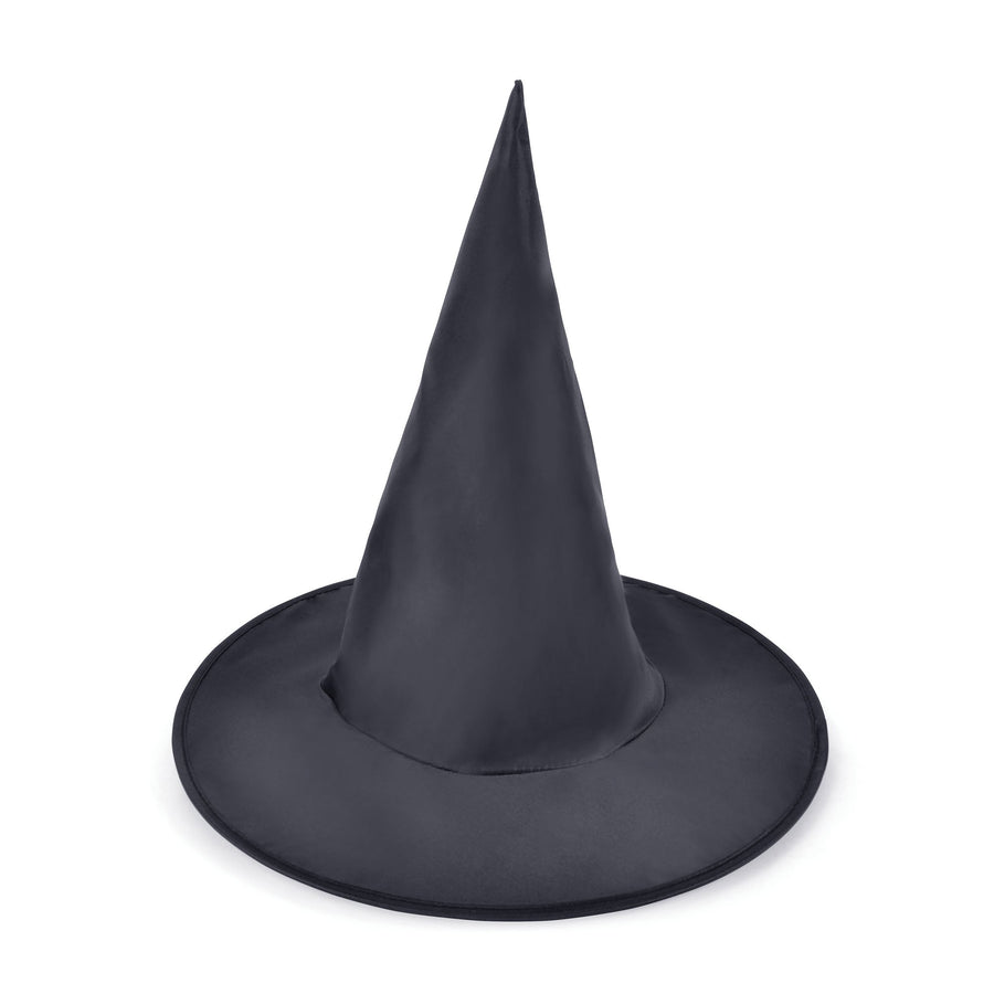 Girls Witch Hat Satin Child Size Hats Female Halloween Costume_1