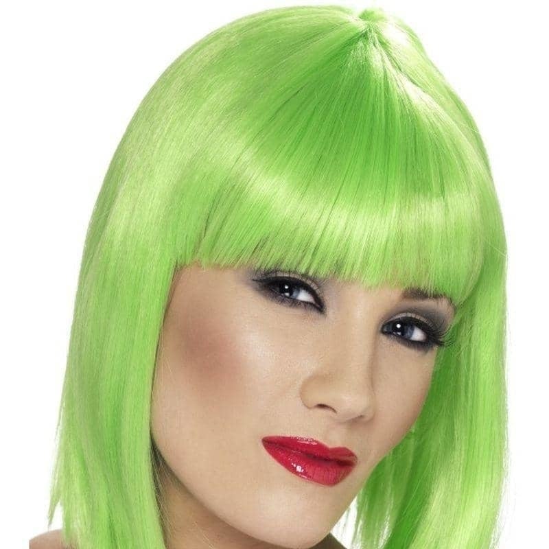 Glam Wig Adult Green_1