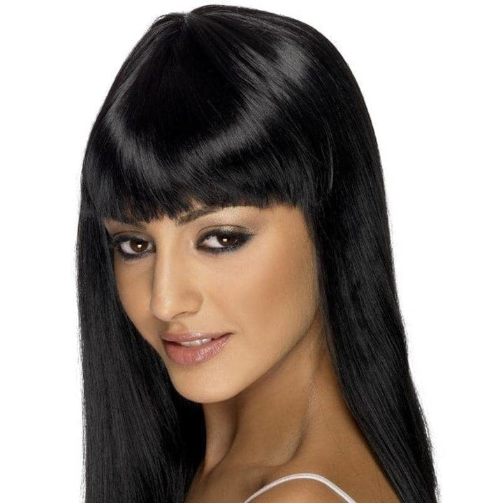Glamourama Wig Adult Black_1