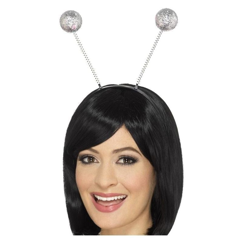Glitter Ball Boppers Adult Silver Accessory 1