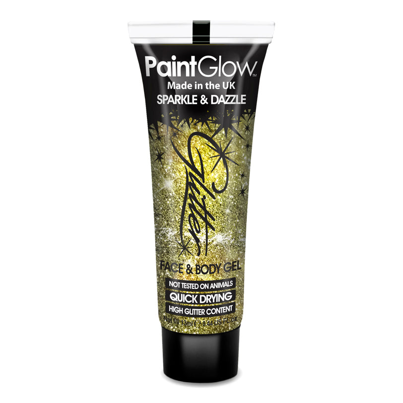 Glitter Face + Body Gel Gold 10ml Make Up Unisex 1