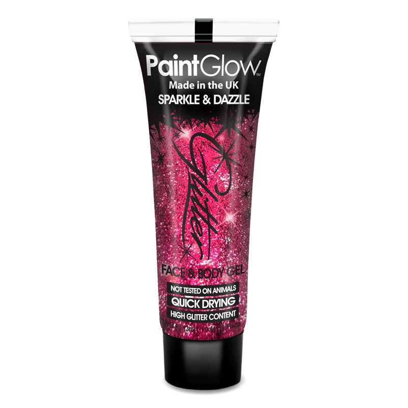 Glitter Face + Body Gel Red 10ml Make Up Unisex 1