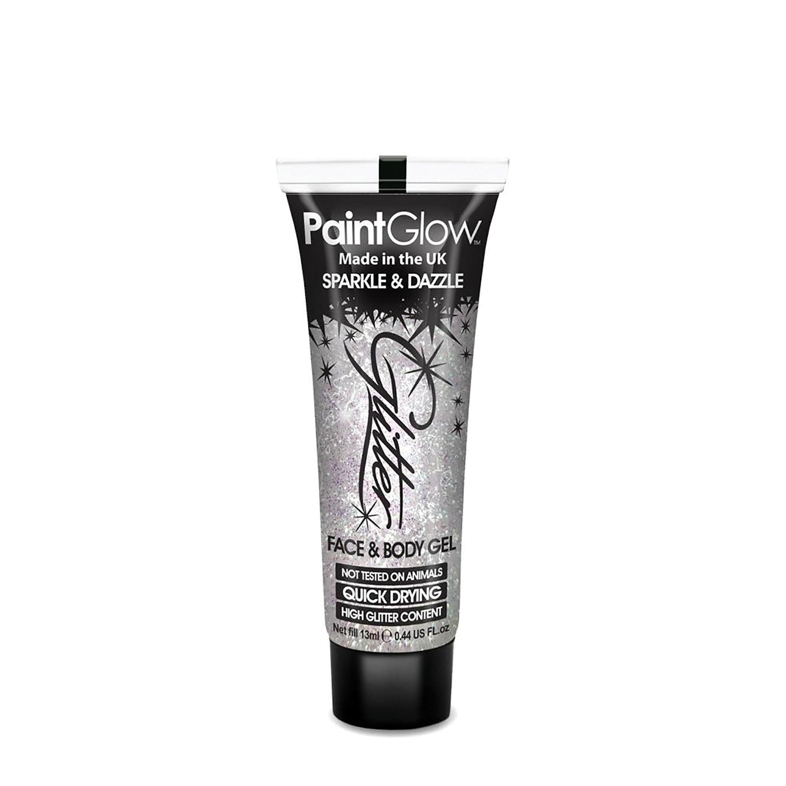 Glitter Face + Body Gel White 10ml Make Up Unisex 1