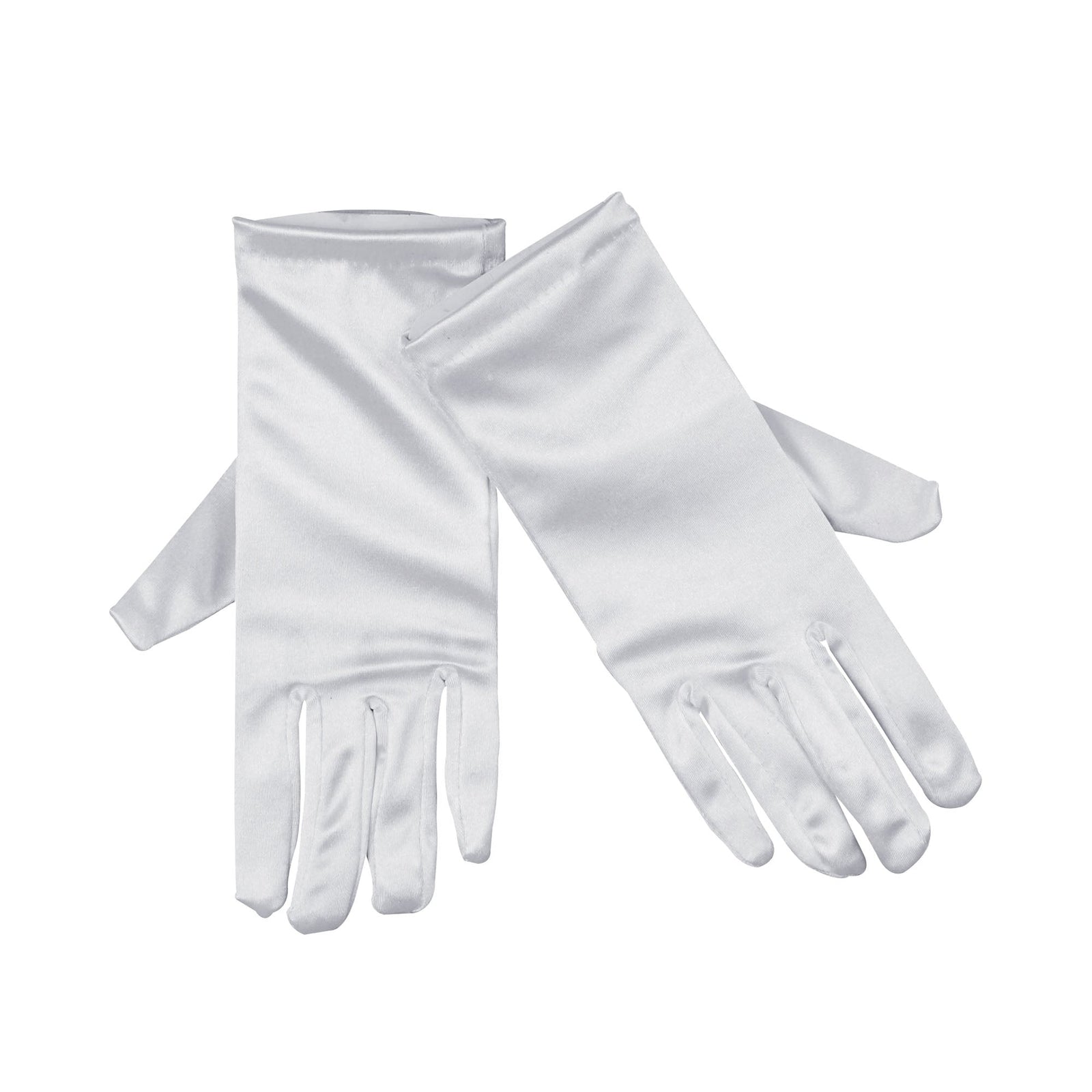 Gloves Satin 9 Inch White Magician Costume Accessory 1