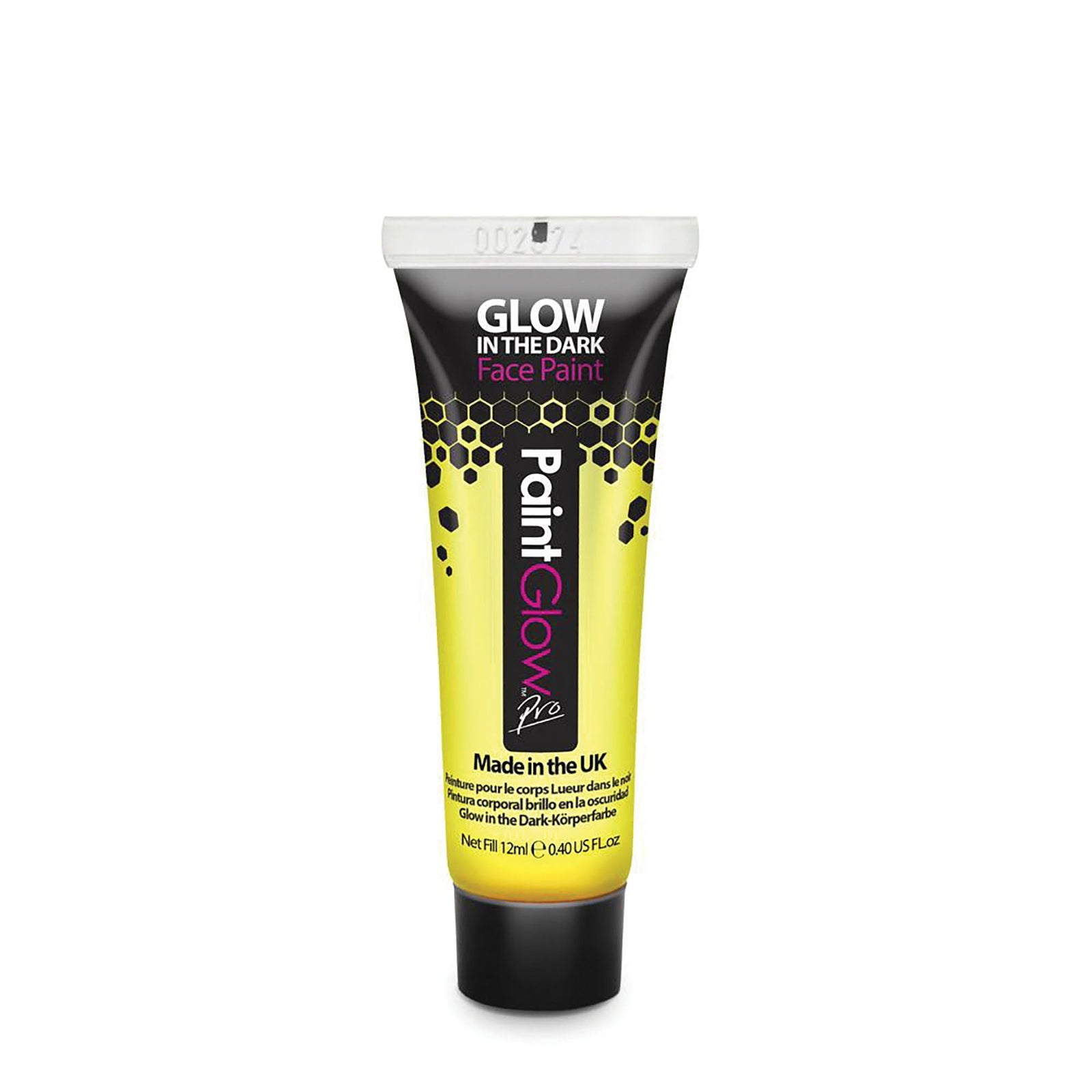 Glow In The Dark Body Paint Yellow 10ml Make Up Unisex 1
