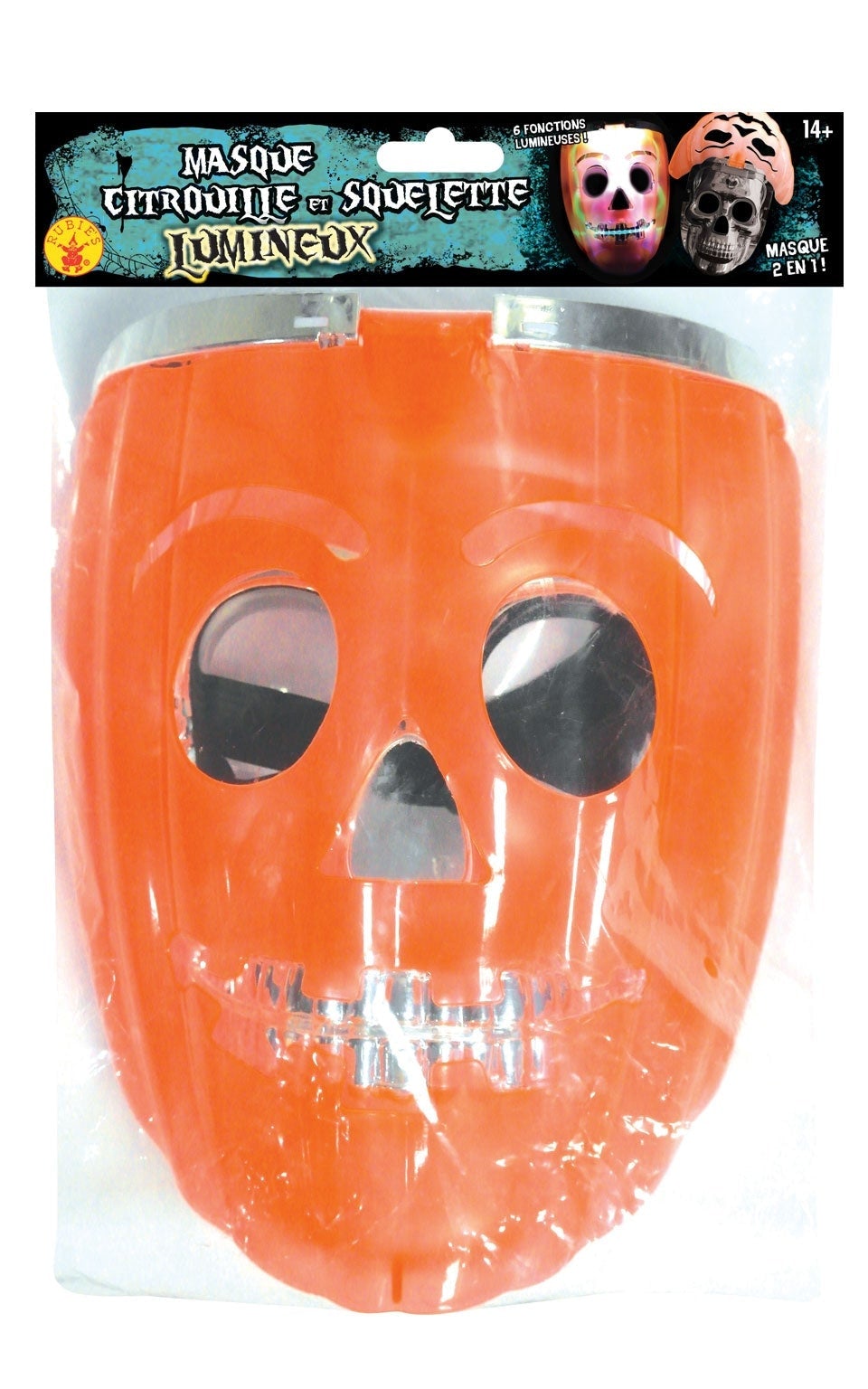 Glow In The Dark Pumpkin Mask 1
