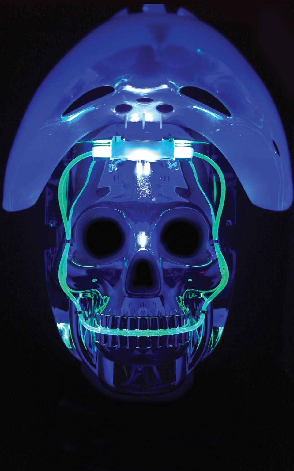 Glow In The Dark White Hockey Mask 3