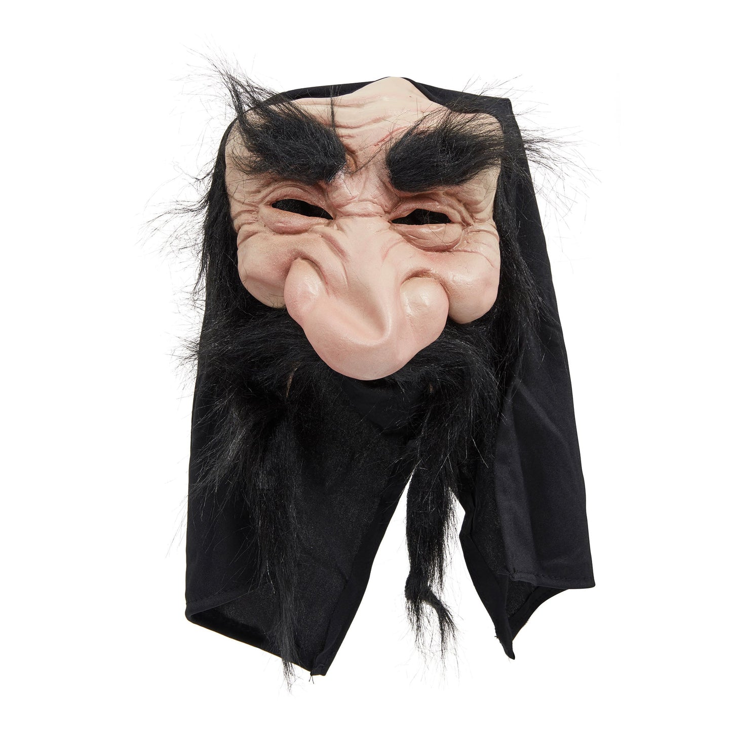 Gnome Rubber Mask with Hood Black Beard 1