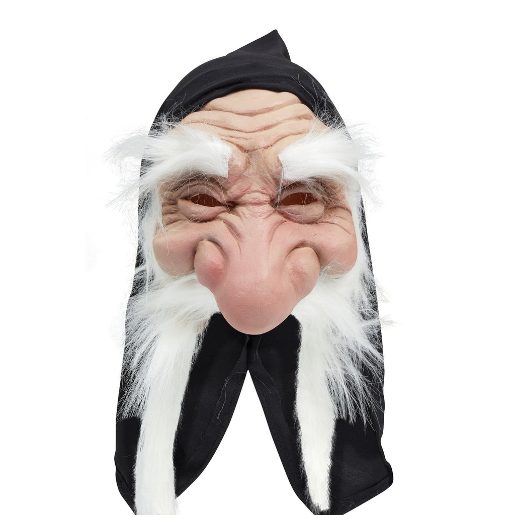 Gnome Rubber Mask with Hood White Beard Gnome Rubber Mask with Hood White Beard