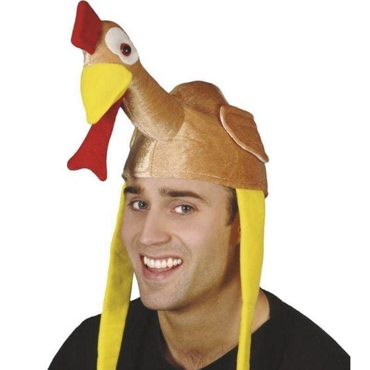 Gobbler Bonnet Turkey Hat Adult Brown 2