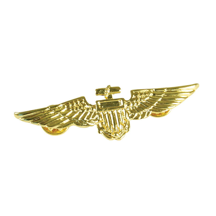 Gold Aviator Pin Metal Badge Senior Pilot Aircrew_1