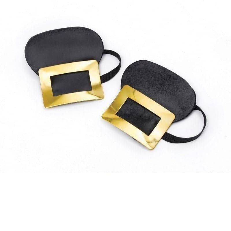 Gold Bangle Shoe Buckles Costume Accessory_1