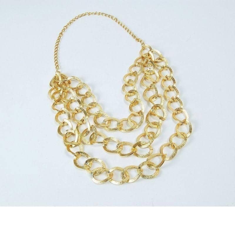 Gold Chain Necklace Mr T Costume Accessory 1