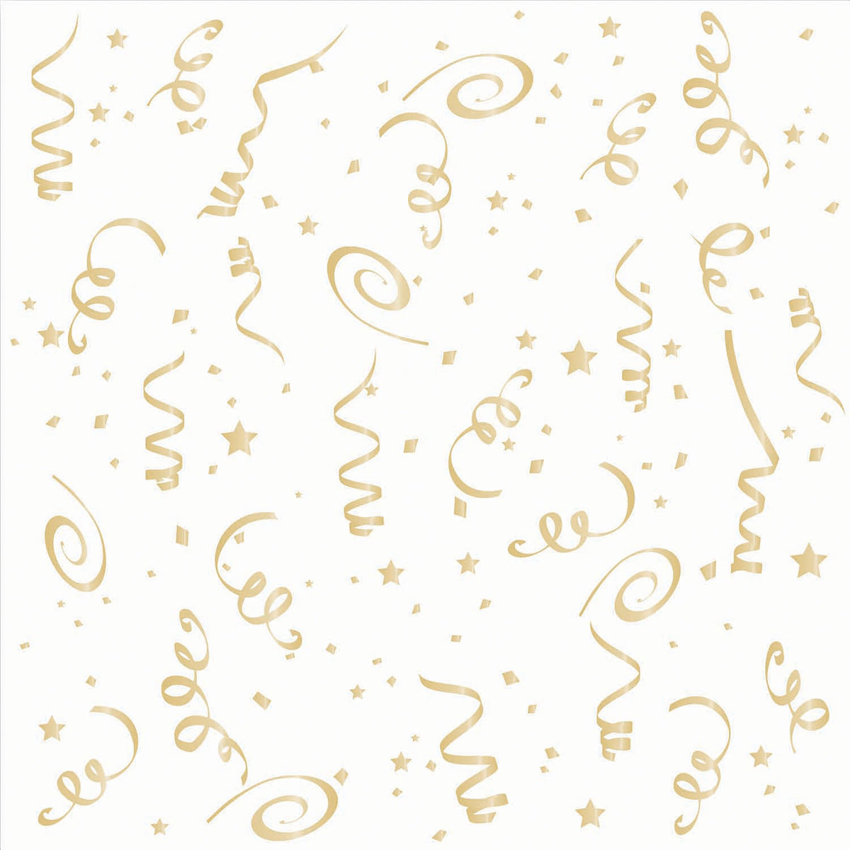 Gold Confetti Napkins Large 16 Pack 22cm 1