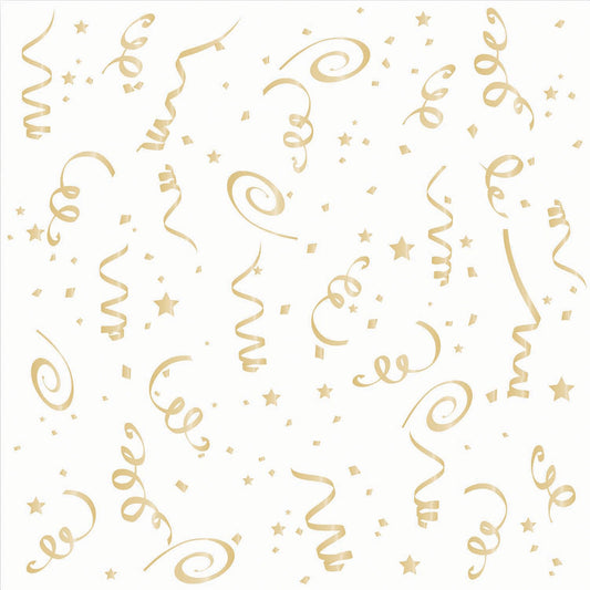 Gold Confetti Napkins Large 16 Pack 22cm 1