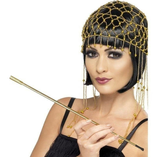 Gold Extendable Cigarette Holder Adult Costume Accessory 1