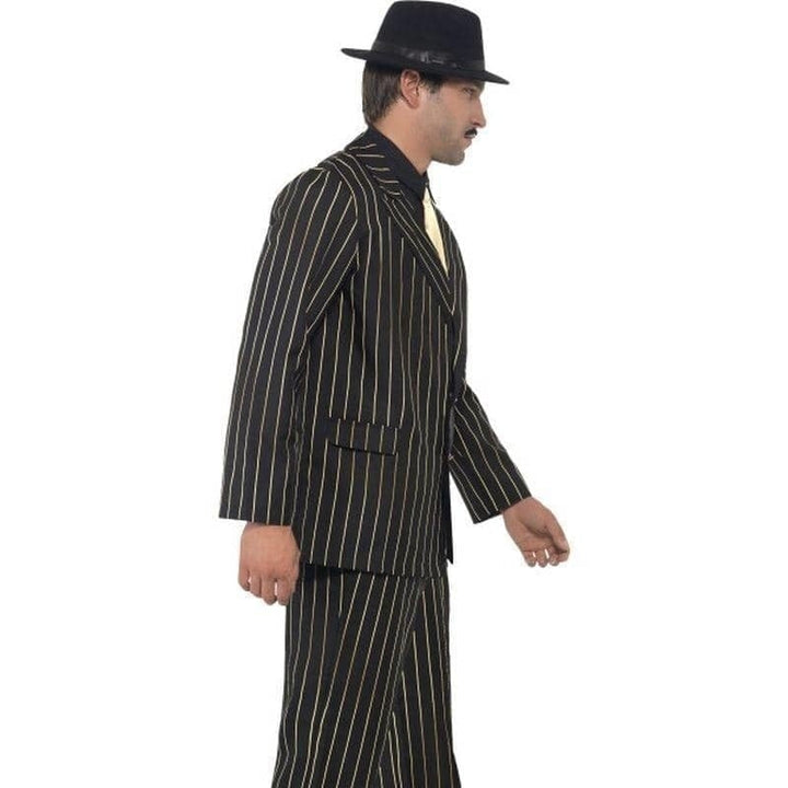 Gold Pinstripe Gangster Costume Mens Godfather Suit_3