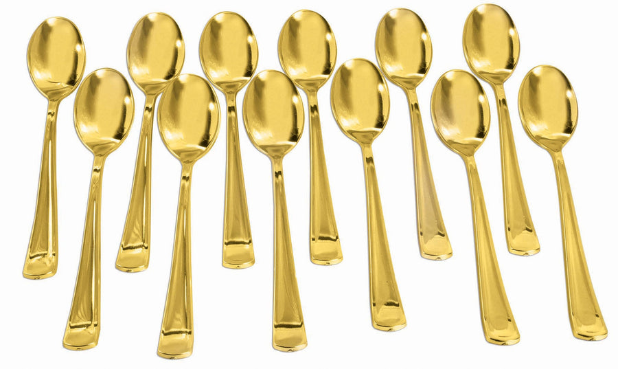 Gold Plated Spoons 12 Pack_1
