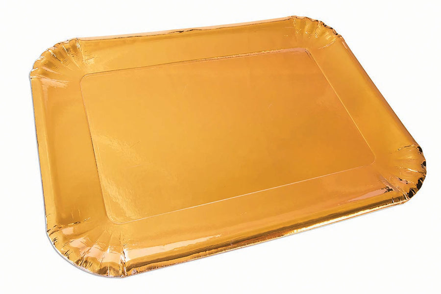 Gold Platters Paper 6 Pack 25cm X 16cm_1
