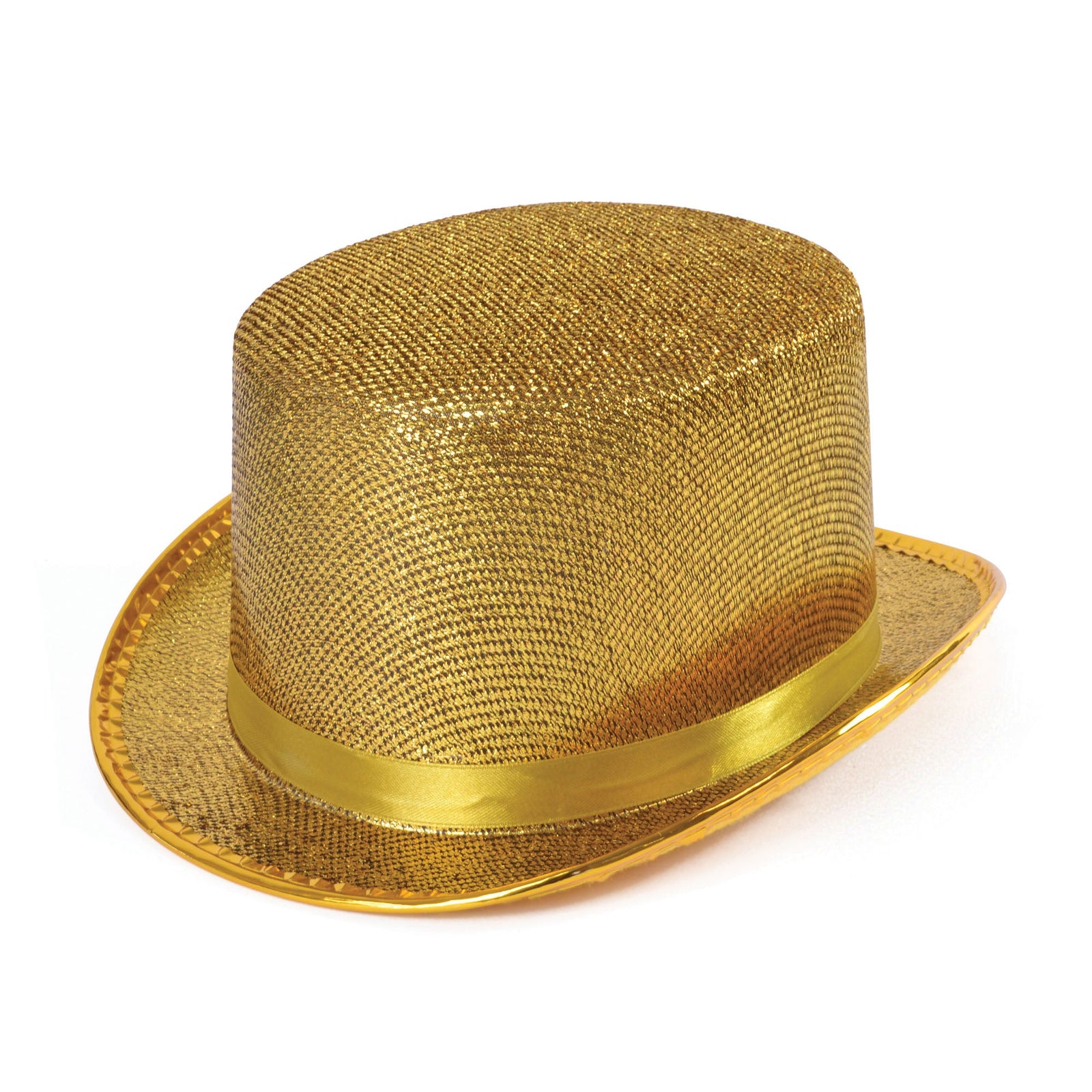 Gold Top Hat Lurex with Satin Band 1