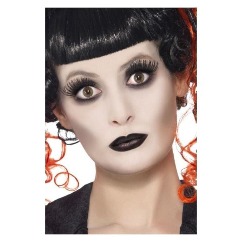 Gothic Make Up Set Adult White Face Paint Lipstick Eyelashes 2