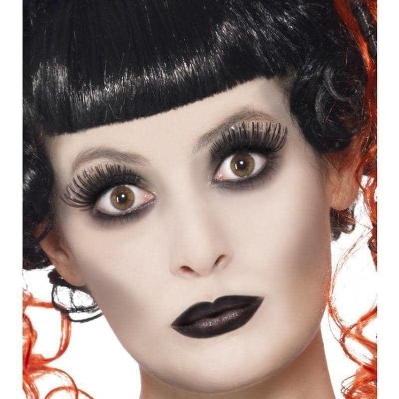 Gothic Make Up Set Adult White Face Paint Lipstick Eyelashes 1