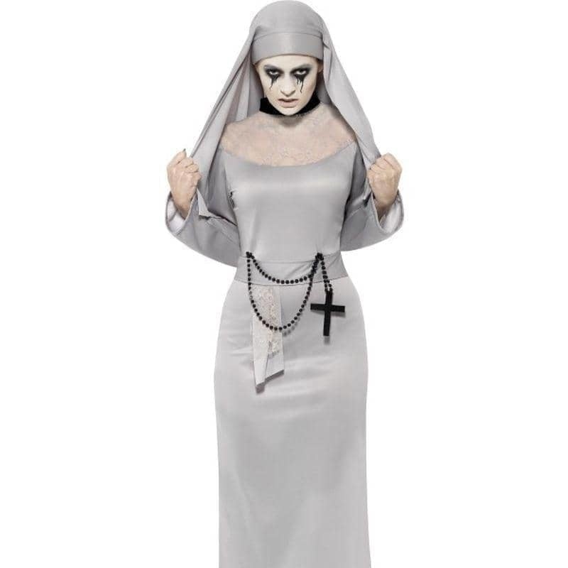 Gothic Nun Costume Adult Grey_1