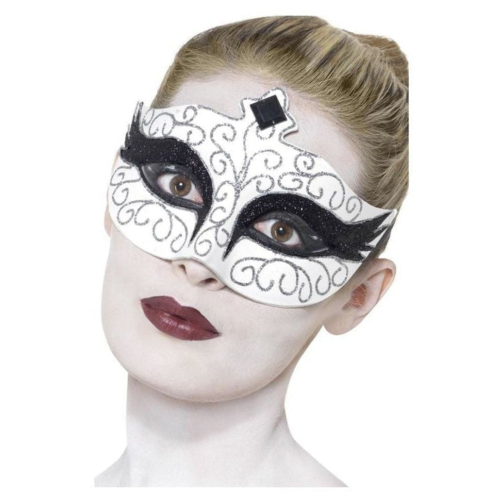Gothic Swan Eyemask Adult White_2 
