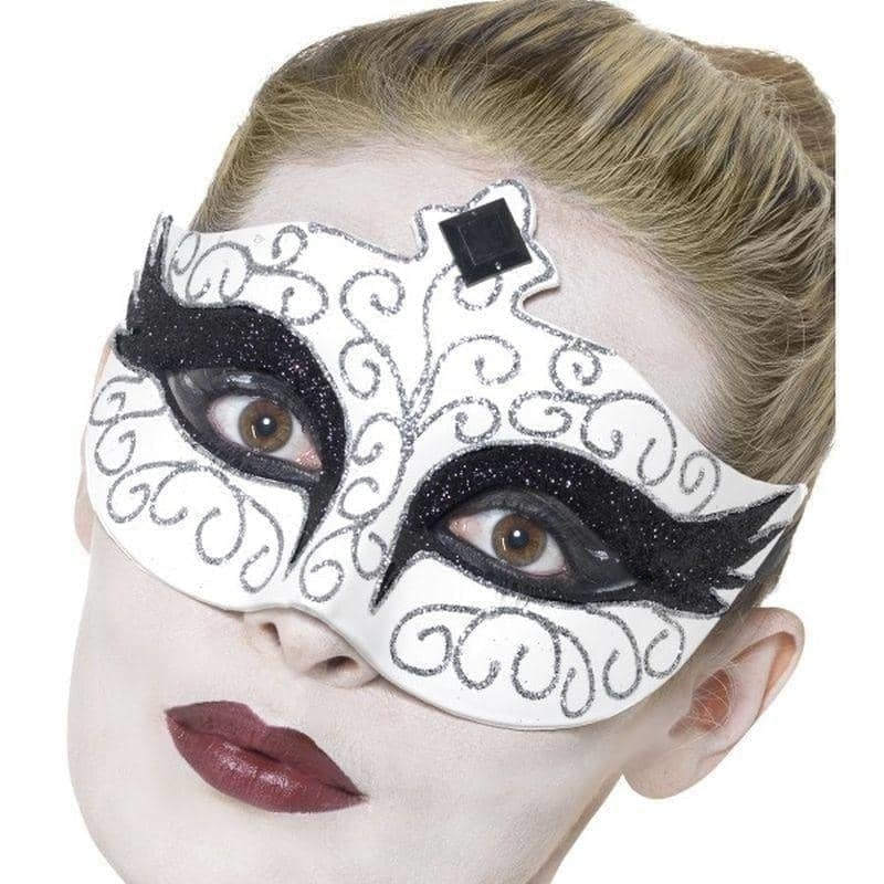 Gothic Swan Eyemask Adult White 1