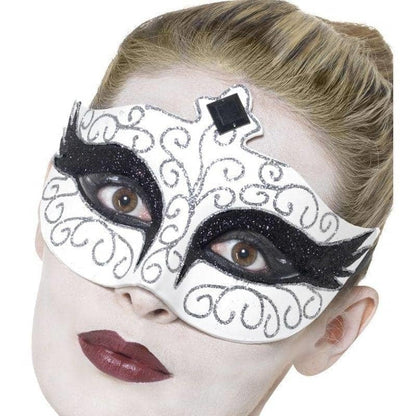 Gothic Swan Eyemask Adult White 1