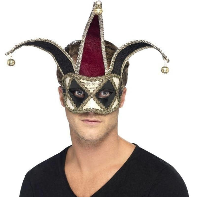 Gothic Venetian Harlequin Eyemask Adult Costume Accessory 2