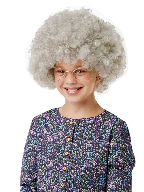 Granny Wig Childs Size Costume Accessory 1