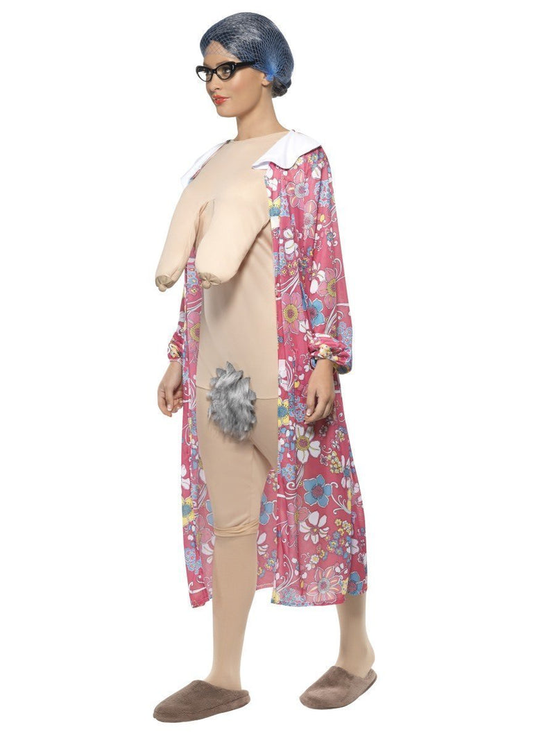 Gravity Granny Costume Adult Pink Bodysuit 3
