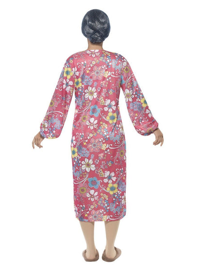 Gravity Granny Costume Adult Pink Bodysuit 4