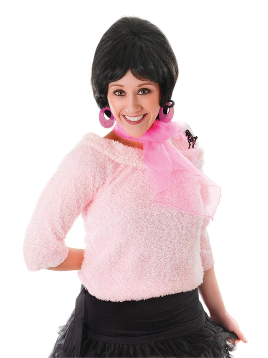 Grease 1950s Poodle Scarf Pink Lady Neckerchief 2