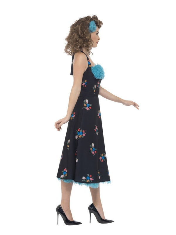 Grease Cha Digregorio Costume Adult Black Dress 2