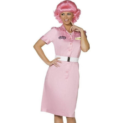 Grease Frenchy Costume Beauty School Drop Out Adult Pink 1