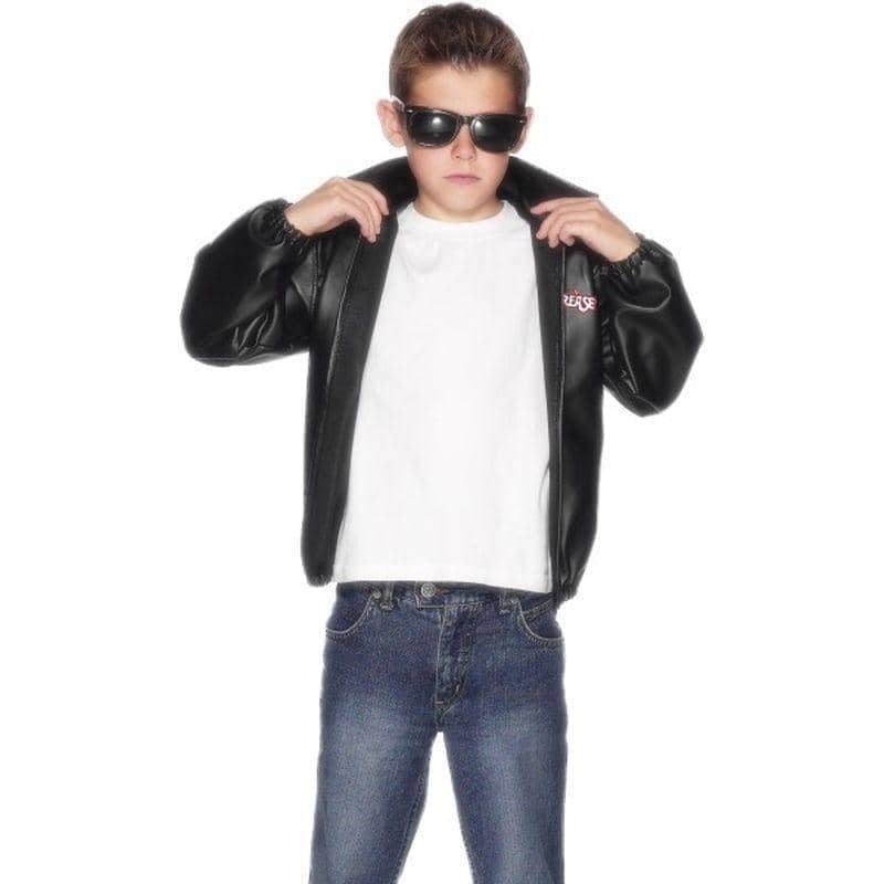Grease T Birds Jacket Kids Black Stylish and Iconic Costume 1