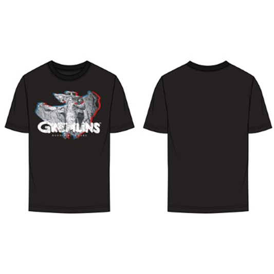 Gremlins Adult Unisex Black Flasher T-Shirt 1