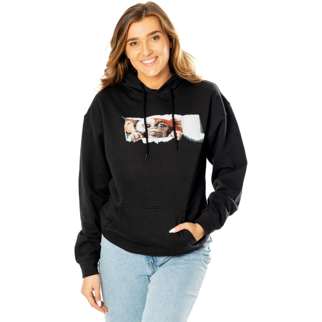 Gremlins Adult Unisex Black Front Back Tear-away Hoodie 4