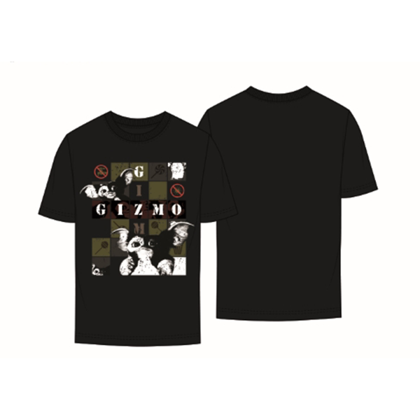 Gremlins Adult Unisex Black Multi-gizmo T-shirt 1